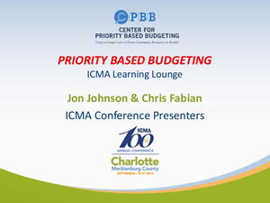 Priority Based Budgeting Icma Org